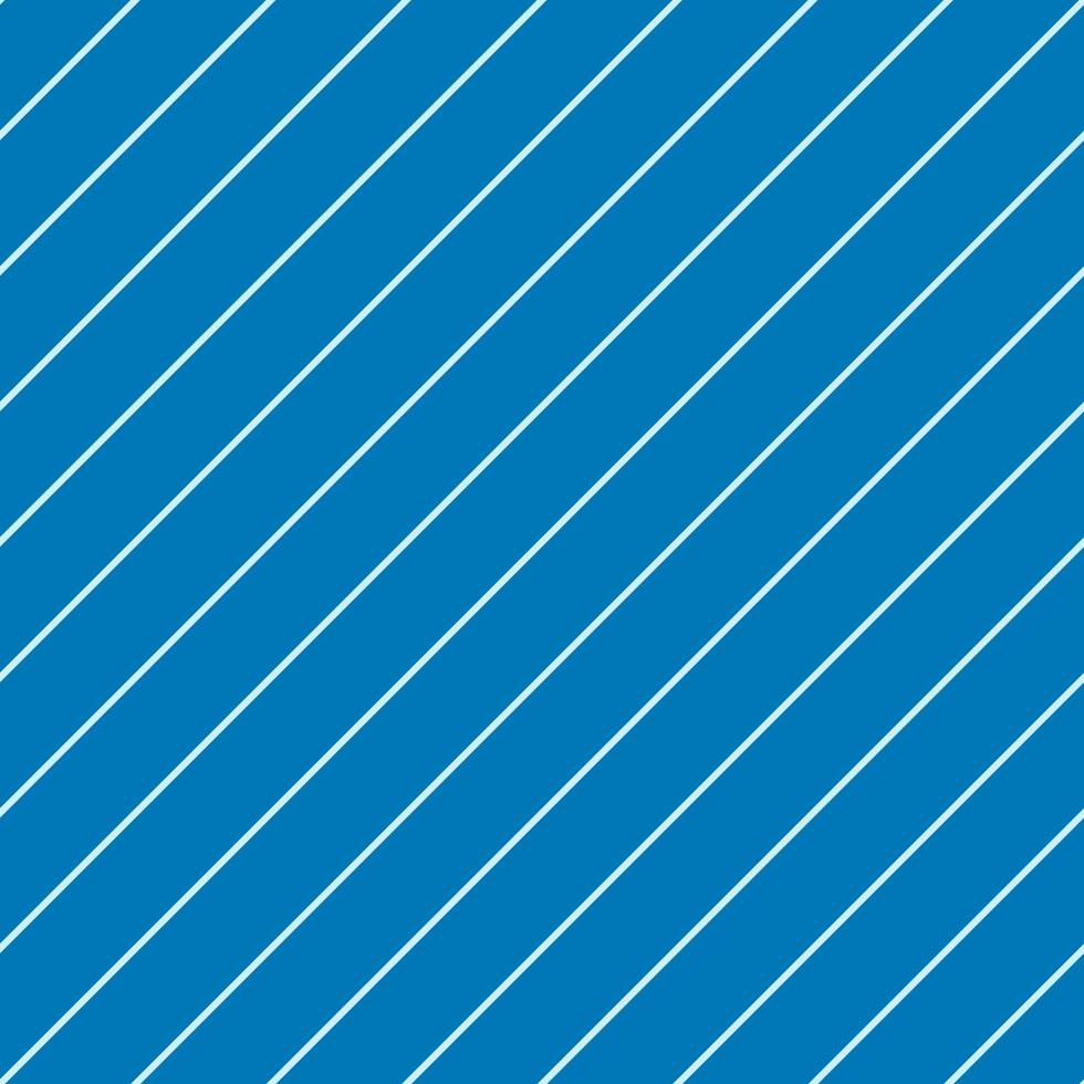 Seamless line stripes diagonal pattern. Honolulu blue and light cyan color. vector