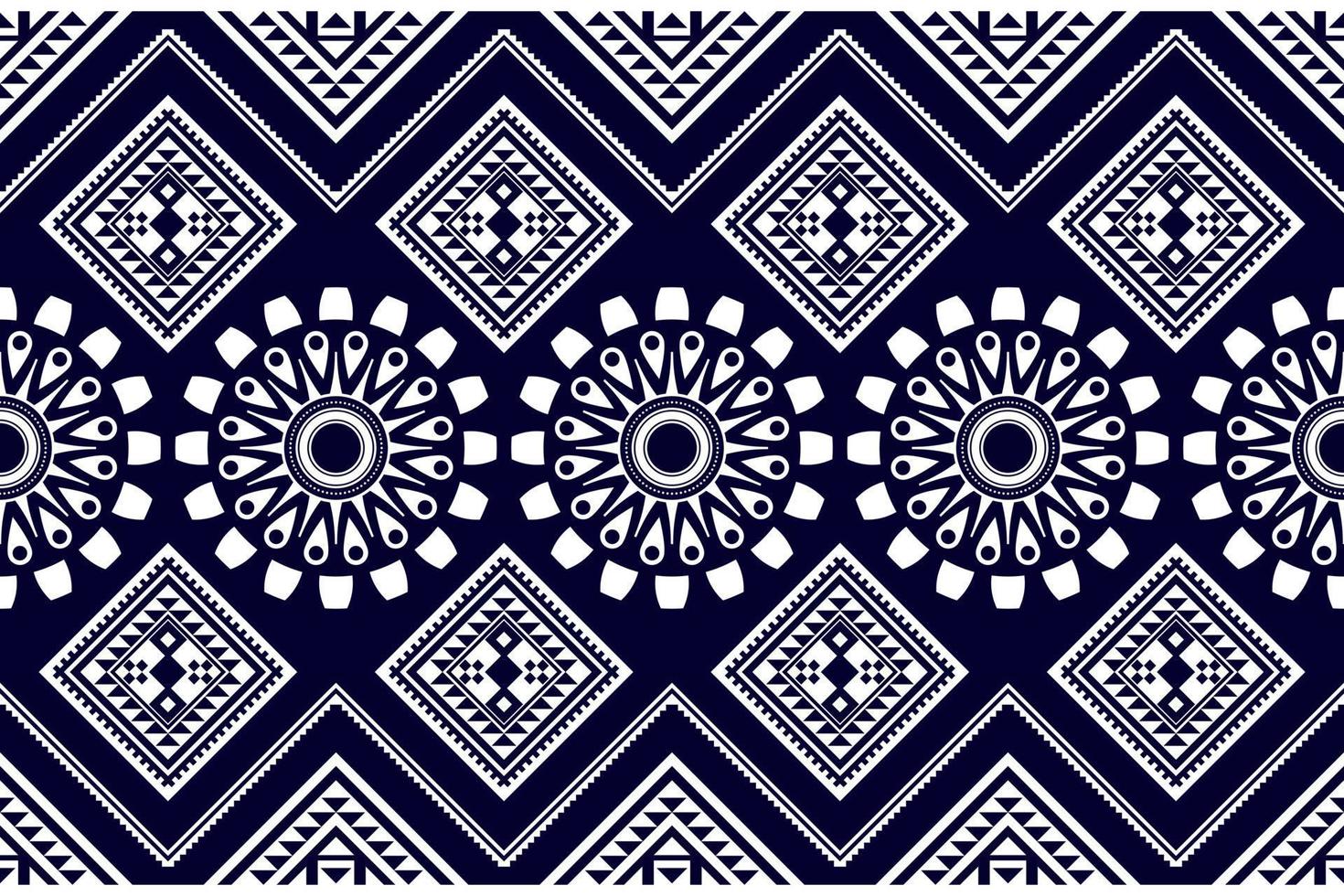 Seamless Ethnic Fabric Texture with Traditional Motifs vector