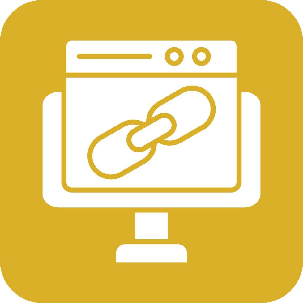 Backlink Icon Vetor Style vector