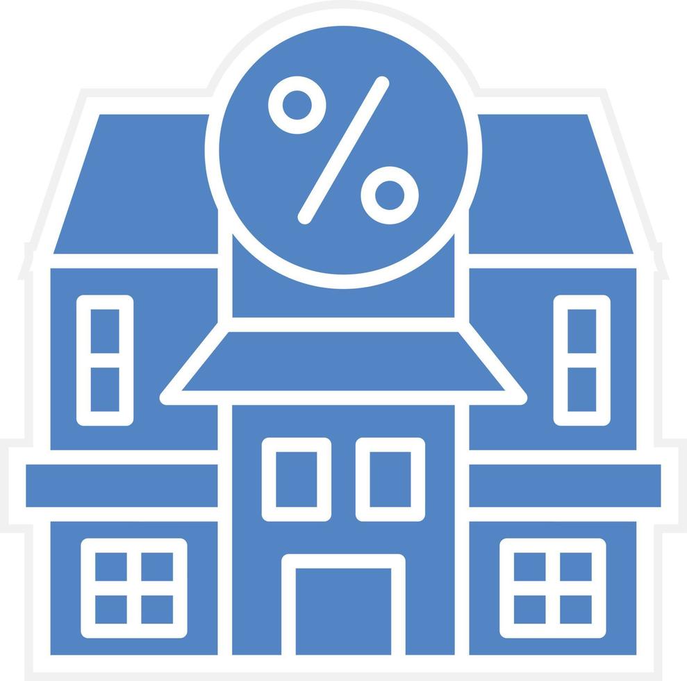 House Discount Icon Vetor Style vector