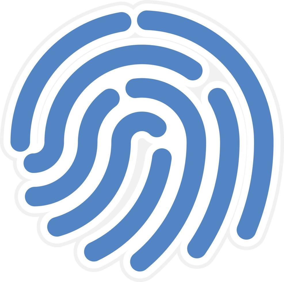 Fingerprint Vector Icon Design