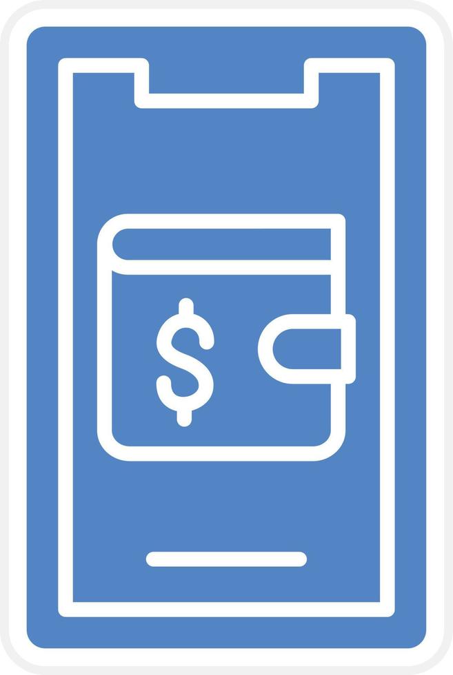 Mobile Wallet Vector Icon Design