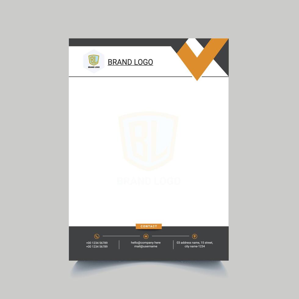 Letter head Template vector