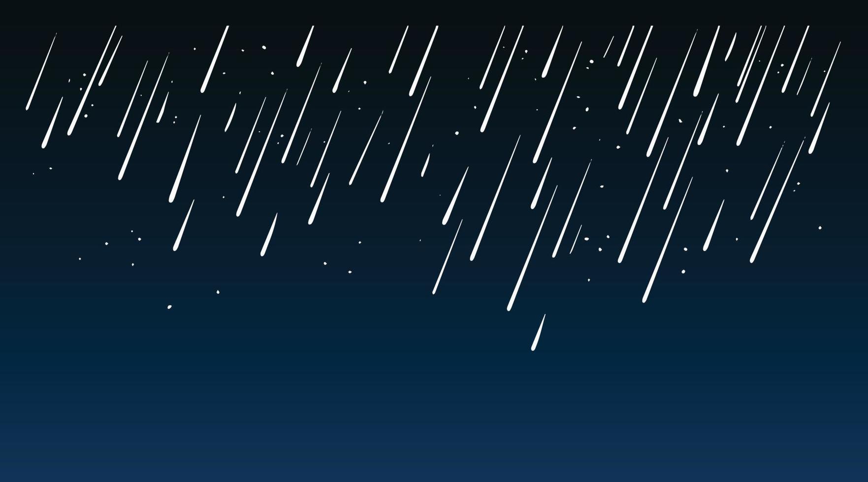 Falling stars plain blue background vector