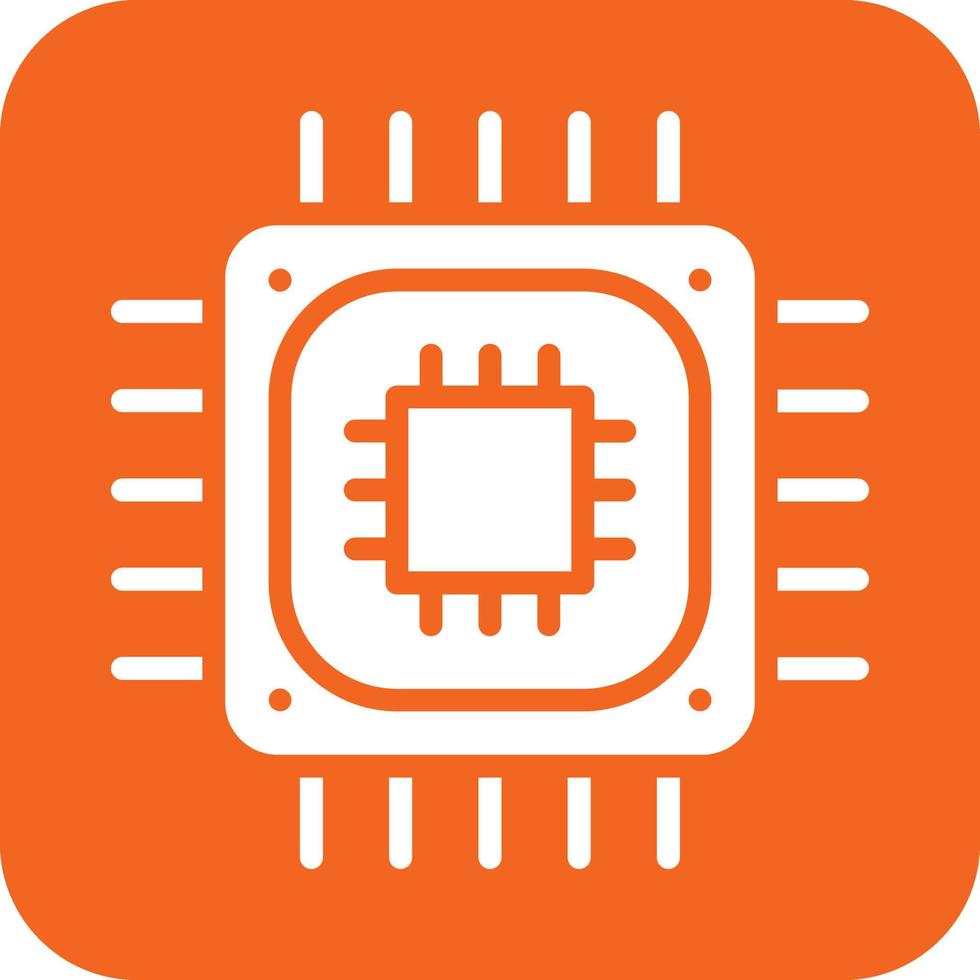 CPU Processor Vector Icon Design