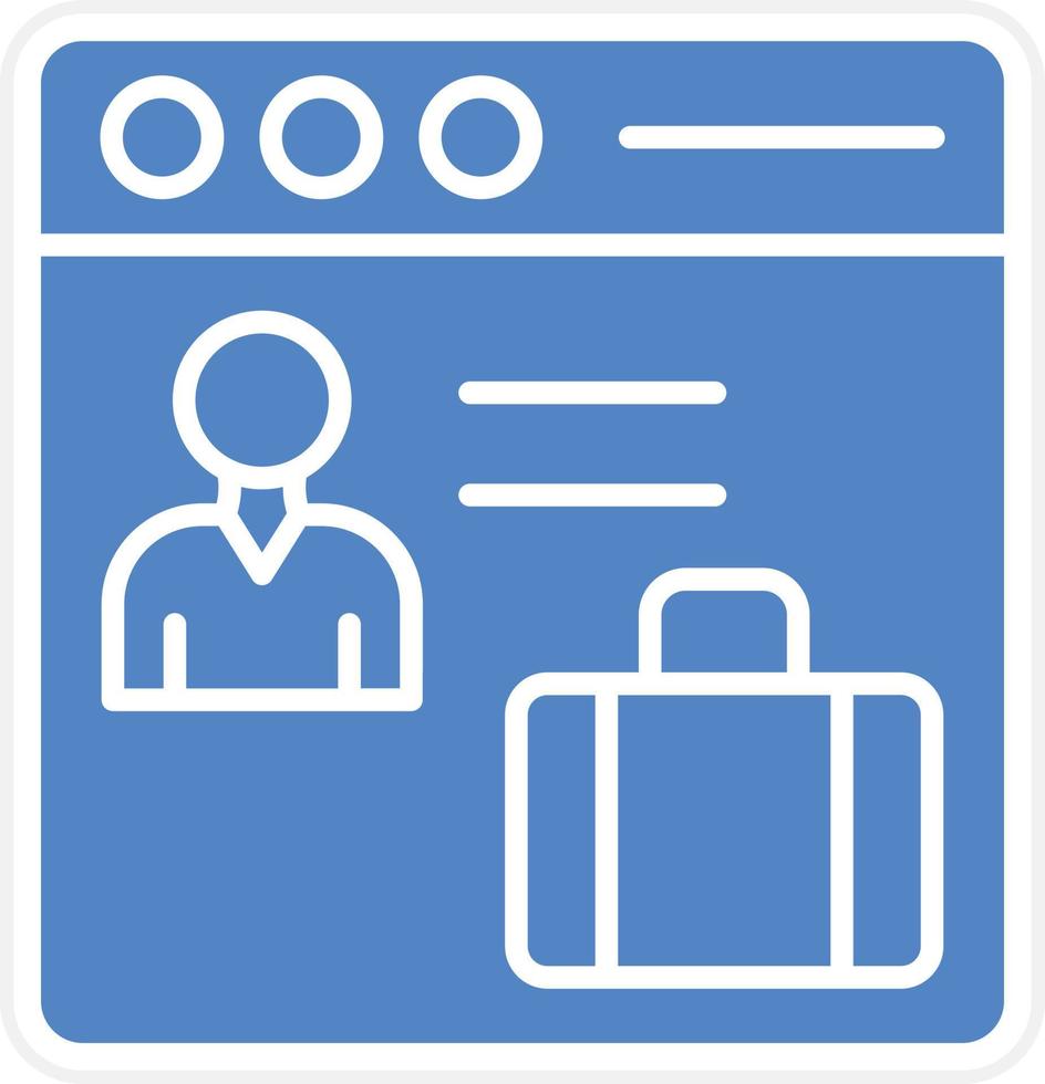 Web Portfolio Vector Icon Design
