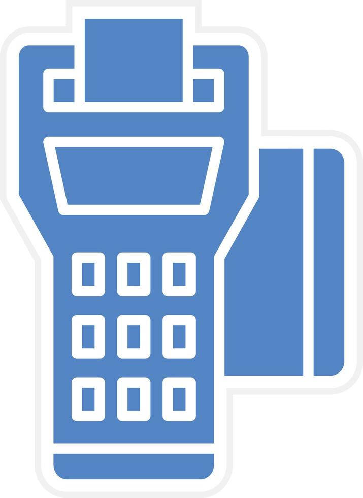 Pos Terminal Icon Vetor Style vector