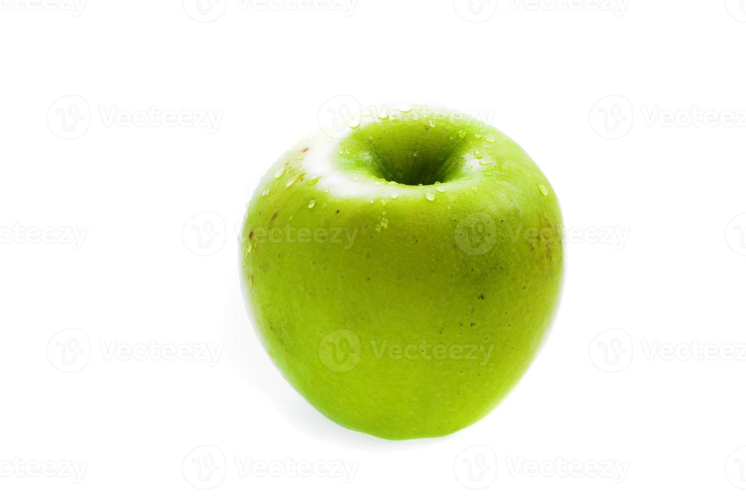 green apple on white photo