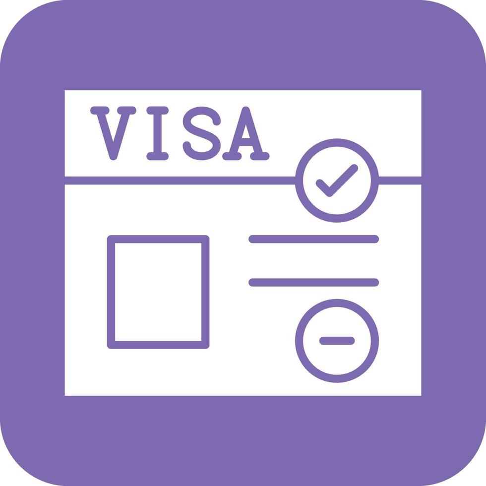 Visa Icon Vetor Style vector