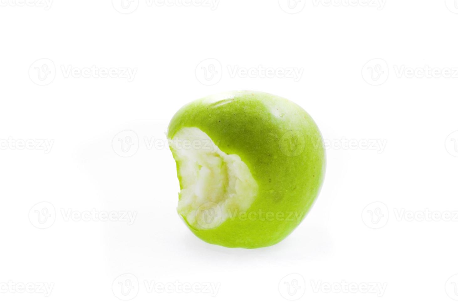 green apple bitten photo
