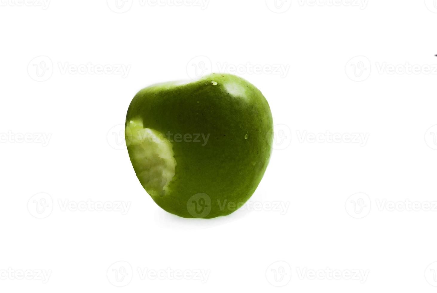 green apple bitten photo