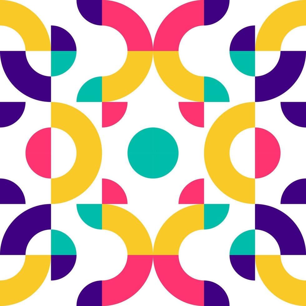 vector geometric pattern illustration with a cheerful, colorful theme