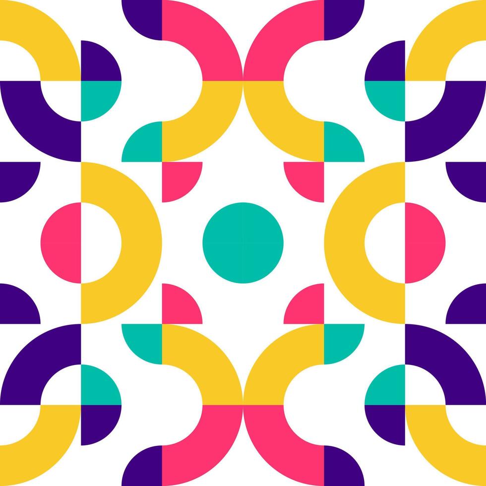 vector geometric pattern illustration with a cheerful, colorful theme