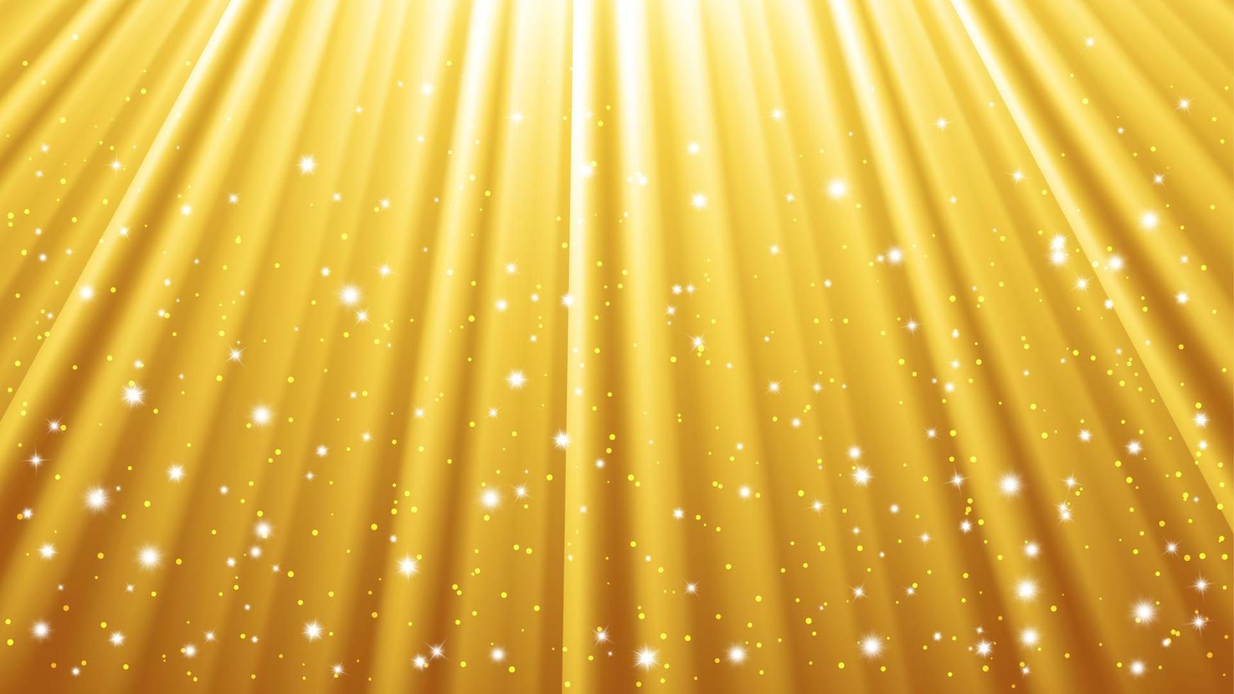 fondo de rayos de luz solar con efectos de luz. telón de fondo amarillo con luz de resplandor. ilustración vectorial vector