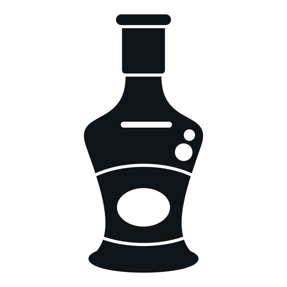 Restaurant soy sauce icon simple vector. Fish food vector