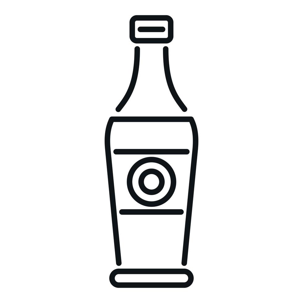 Asian cuisine icon outline vector. Soy sauce vector