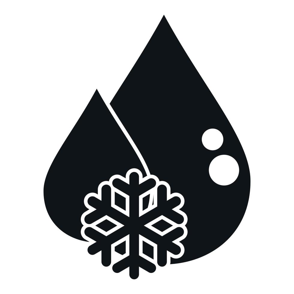 Freeze drop icon simple vector. Repair service vector