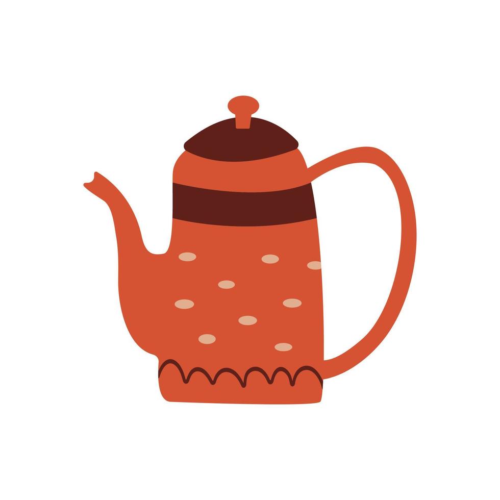 Cartoon cute tea kettle 14035757 Vector Art at Vecteezy