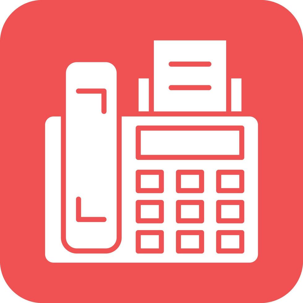 Fax Machine Vector Icon Design