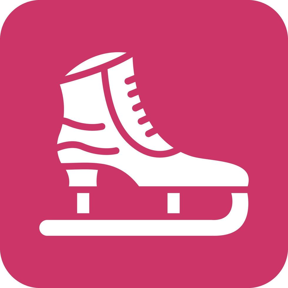 Ice Skate Vector Icon Design