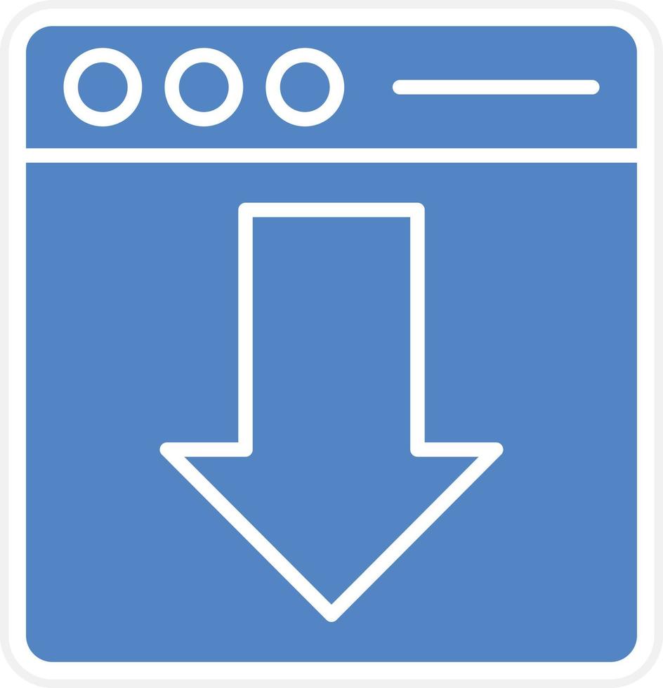 Webpage Download Vector Icon Design