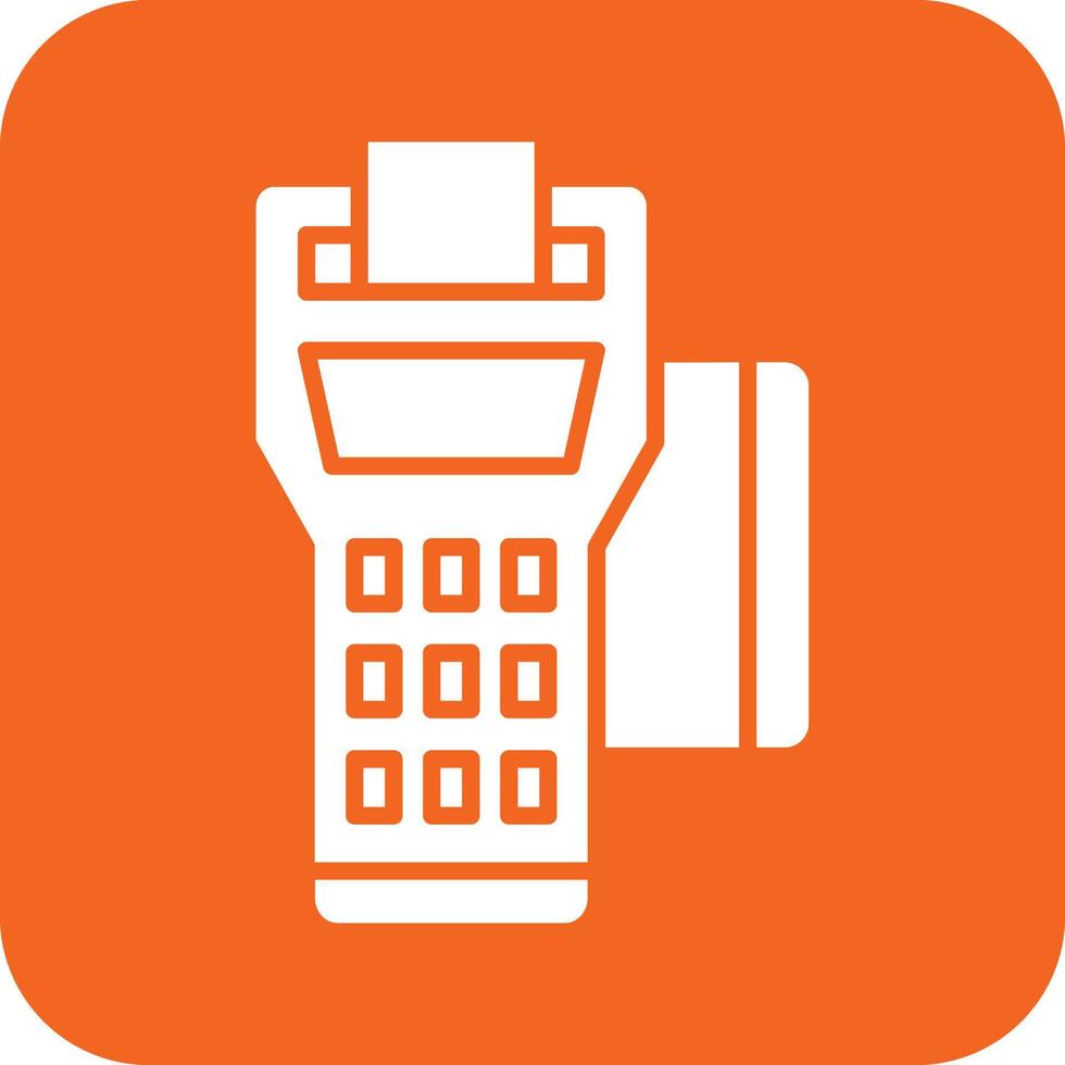 Pos Terminal Vector Icon Design