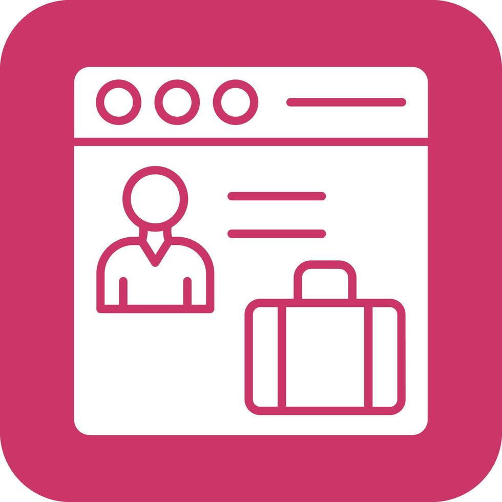 Web Portfolio Vector Icon Design