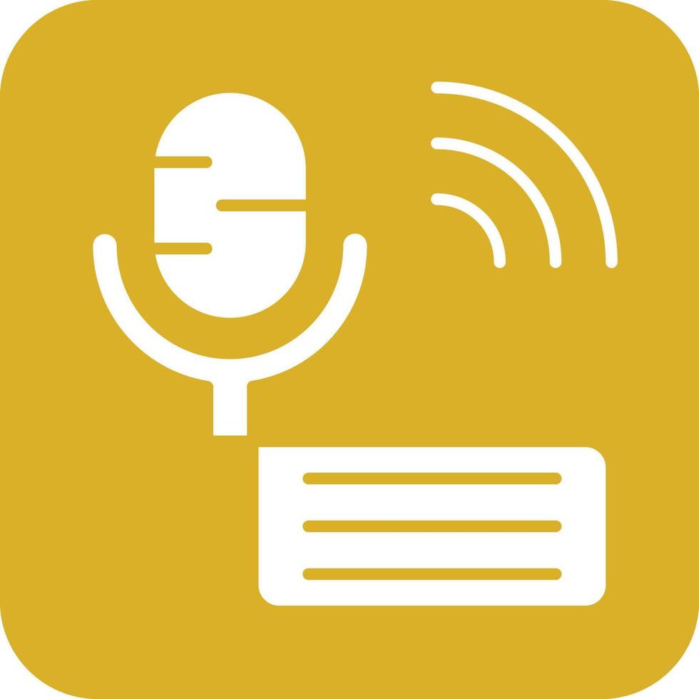 Podcast Icon Vetor Style vector