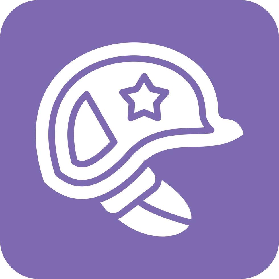 Soldier Helmet Vector Icon Design