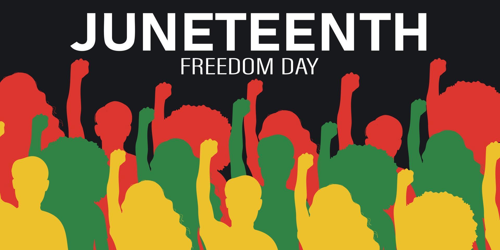 Juneteenth Independence Day. vector