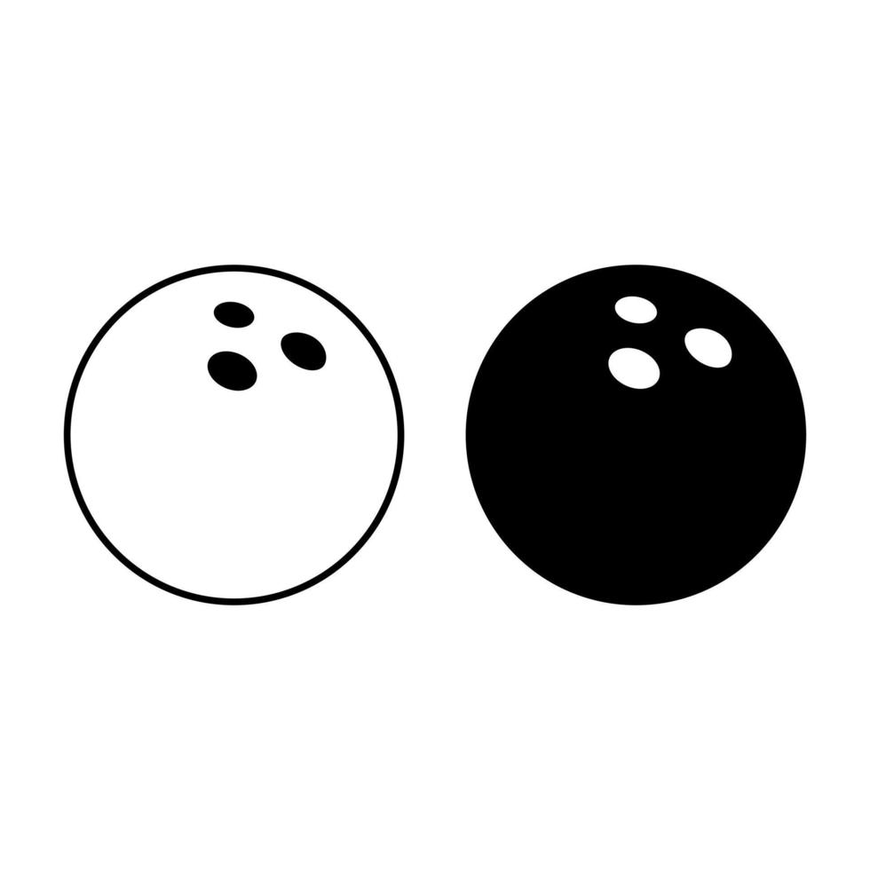 de billar pelota icono vector colocar. billar ilustración signo. snooker símbolo o logo.