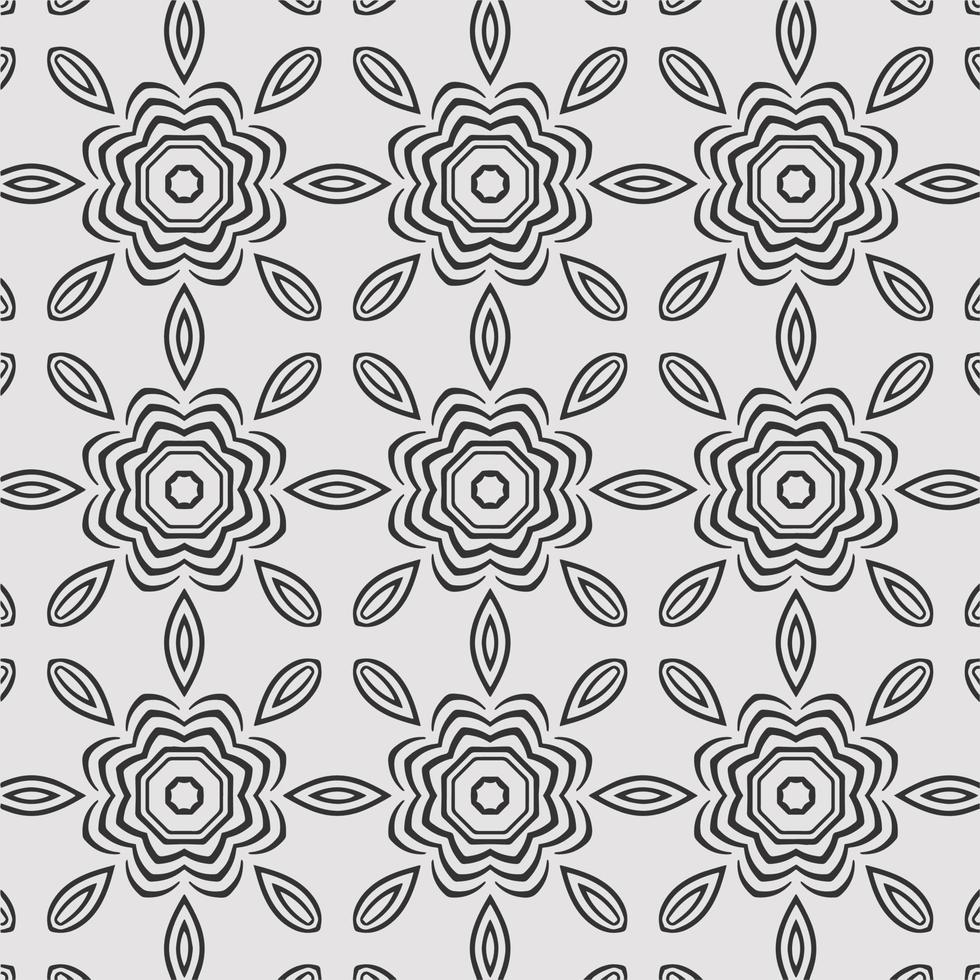 vector coloring geometric flower shapes and pattern background