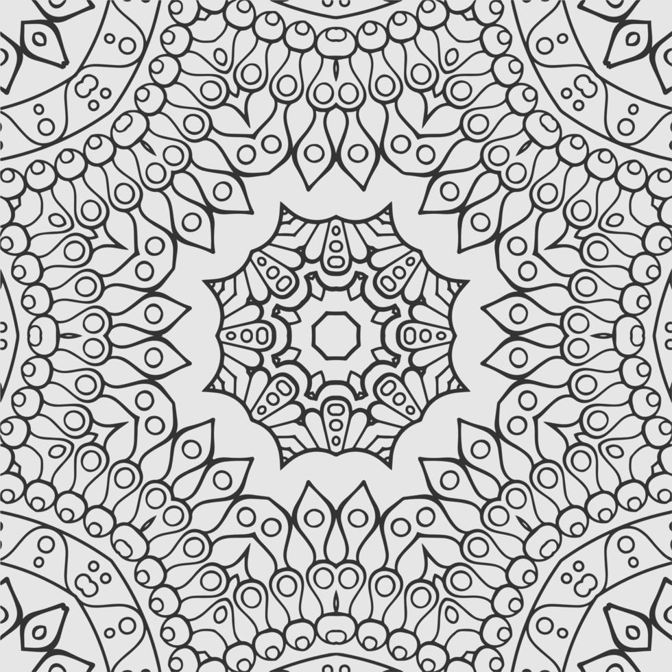 vector coloring geometric flower shapes and pattern background