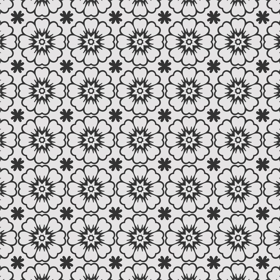 vector coloring geometric flower shapes and pattern background