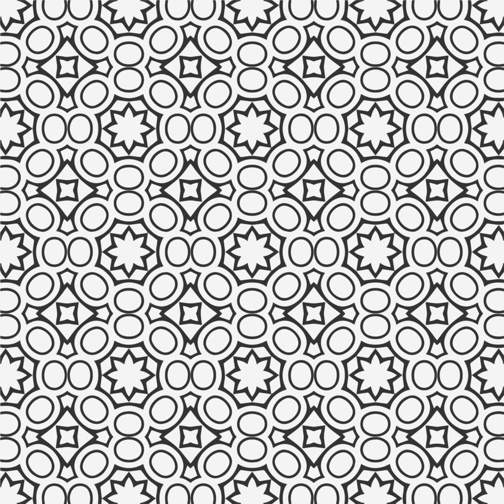 vector coloring geometric flower shapes and pattern background