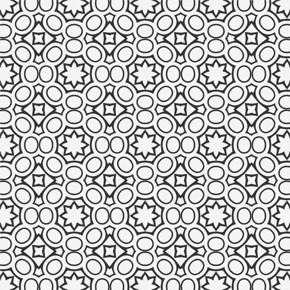 vector coloring geometric flower shapes and pattern background