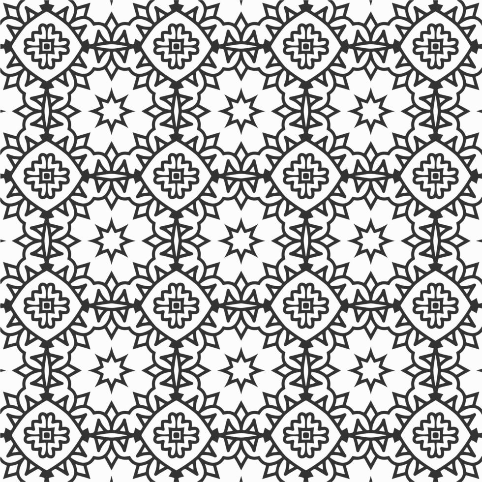 vector coloring geometric flower shapes and pattern background
