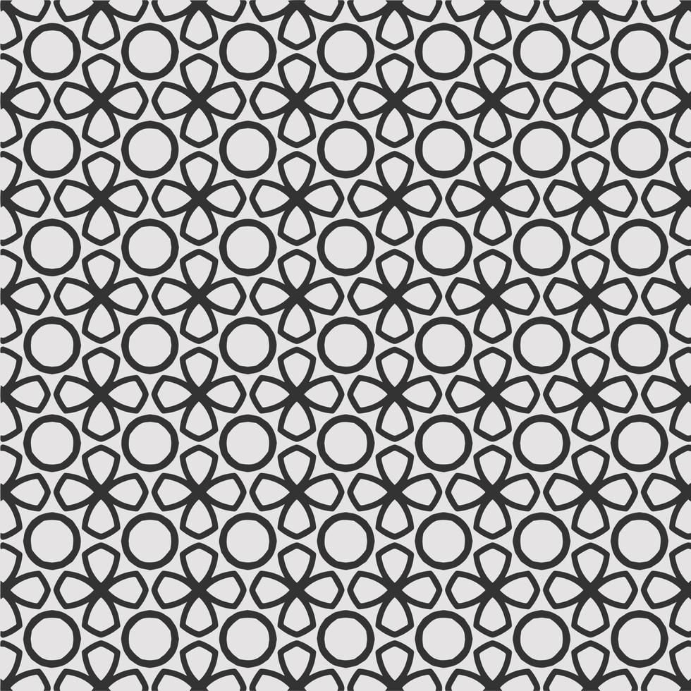 vector coloring geometric flower shapes and pattern background