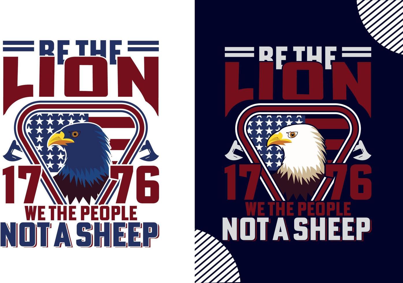 Be The Lion 1776 We The People Not A Sheep vector