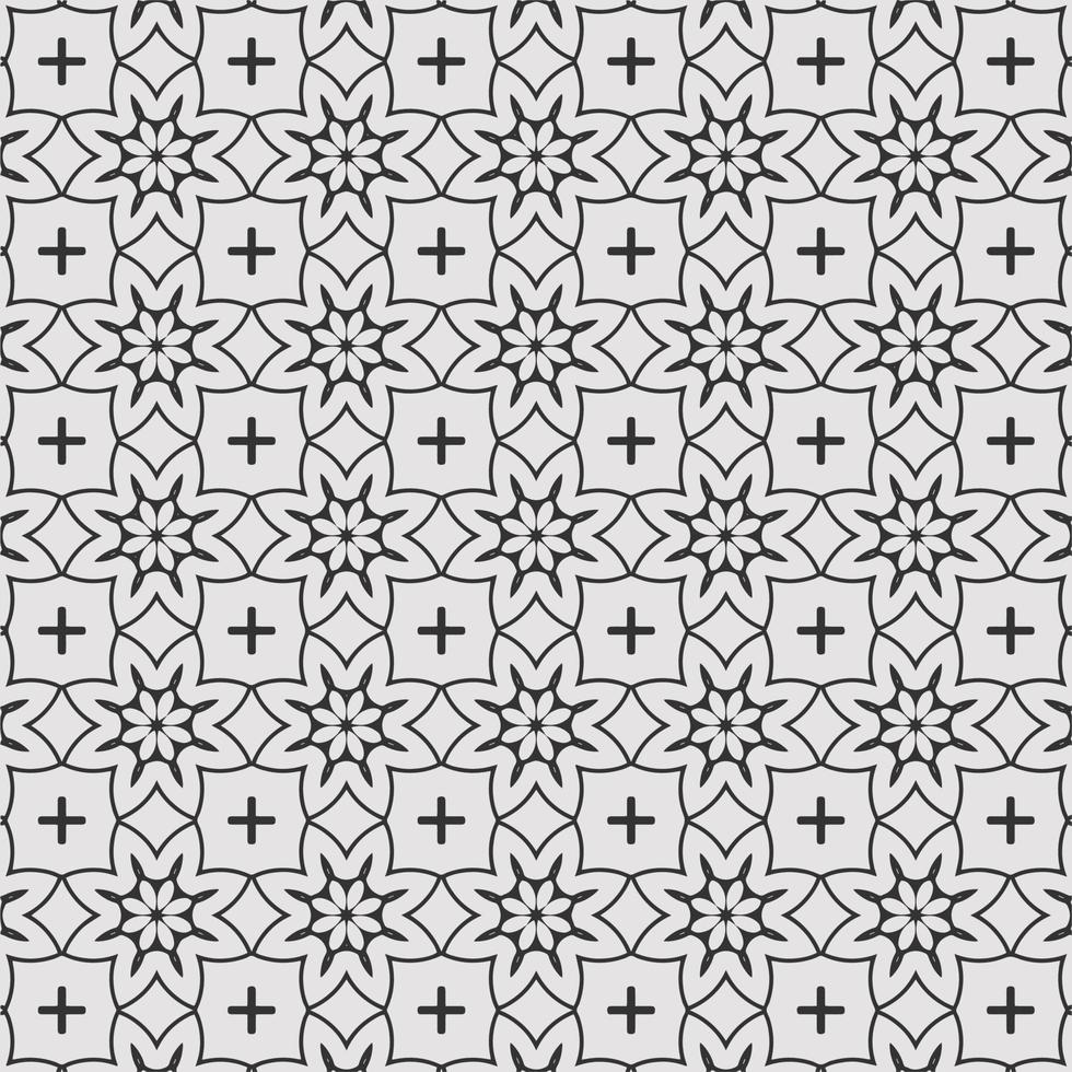 vector coloring geometric flower shapes and pattern background