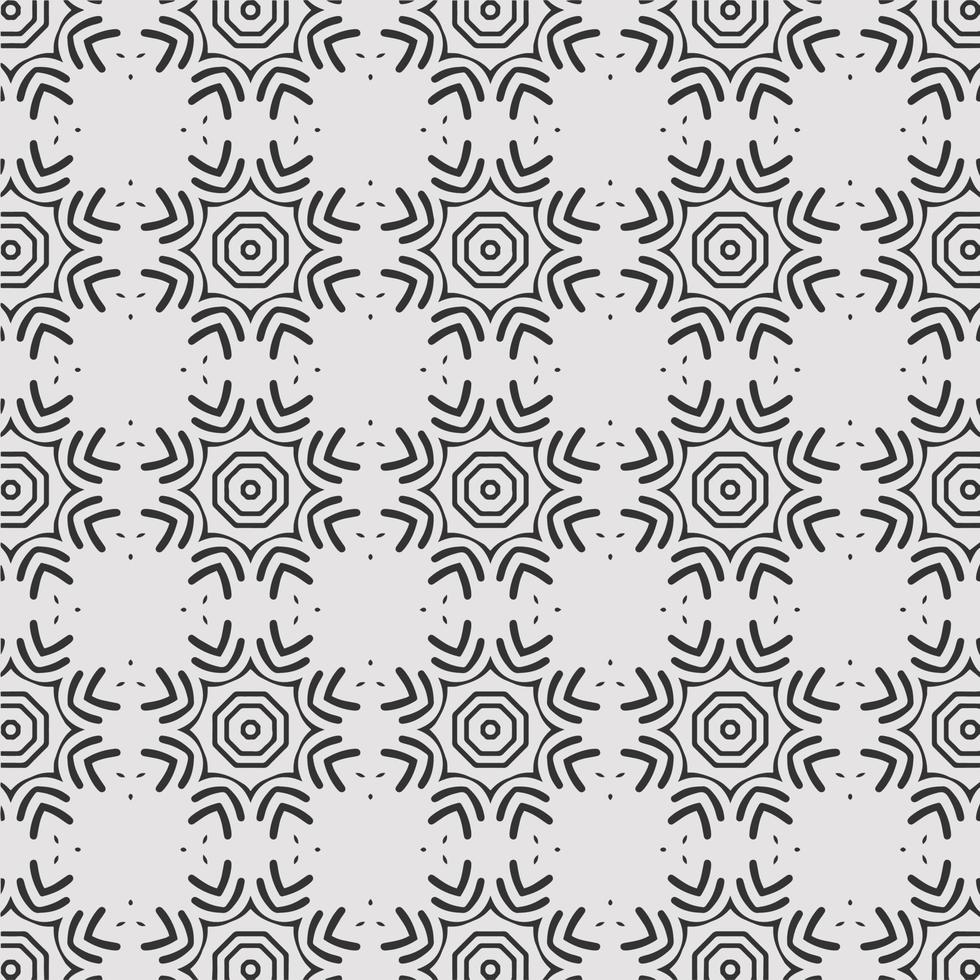 vector coloring geometric flower shapes and pattern background