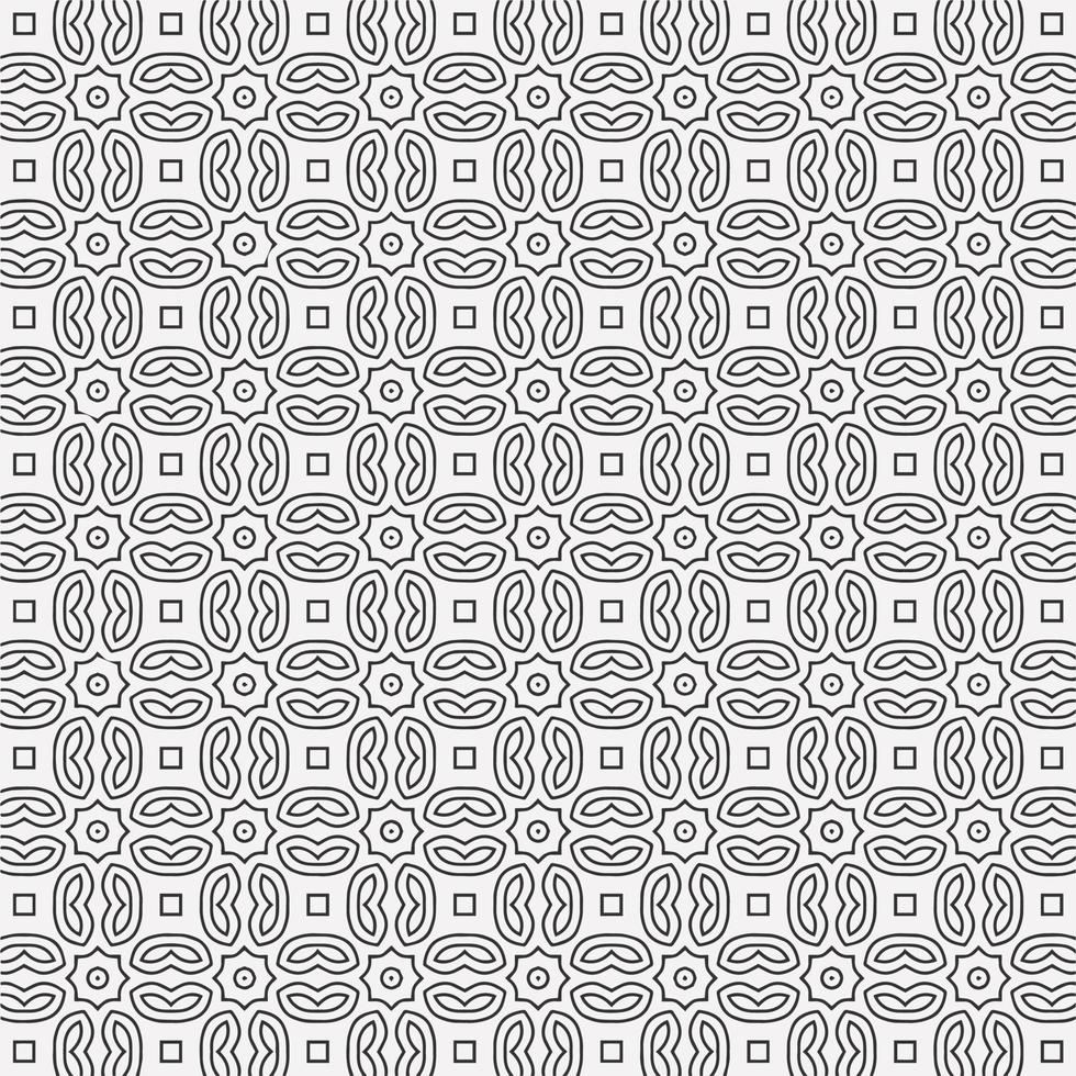 vector coloring geometric flower shapes and pattern background