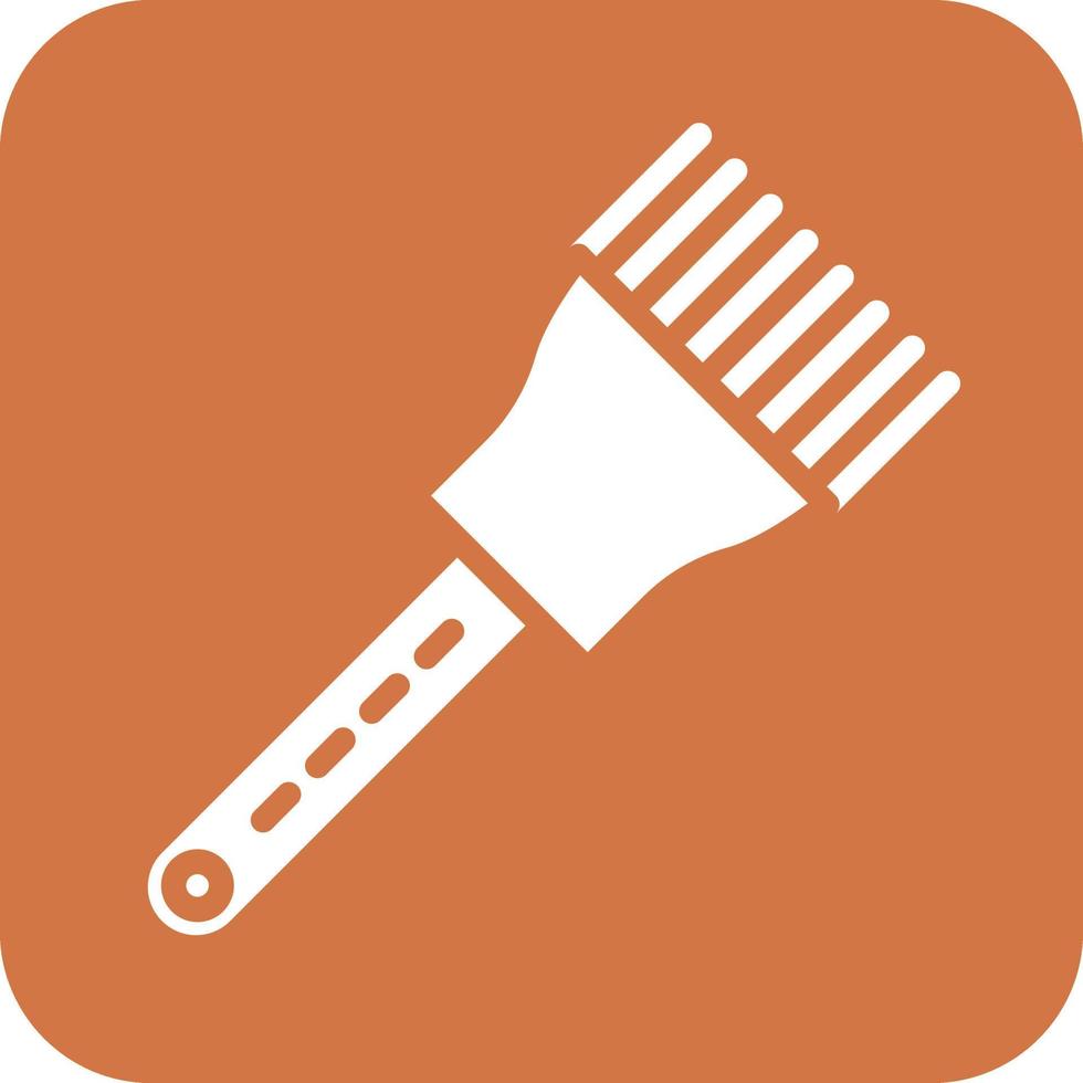 Basting Brush Icon Vetor Style vector