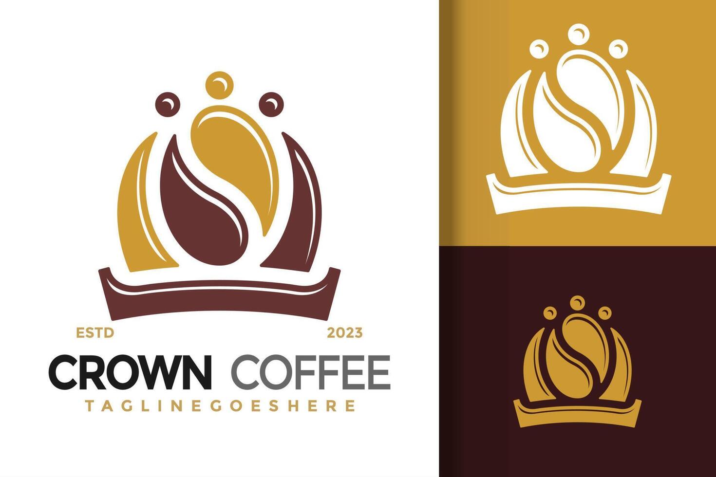 Crown Coffee logo vector icon illustration 22883271 Vector Art at Vecteezy