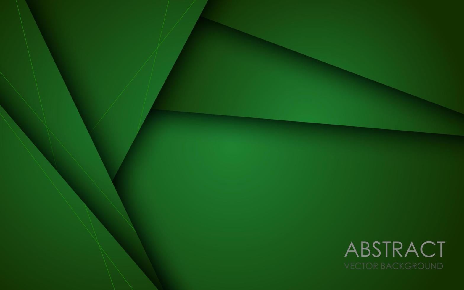 abstract green gradient papercut overlap layers background. eps10 vector