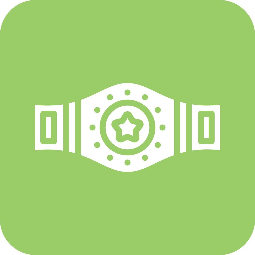 Champion Belt Icon Vetor Style vector