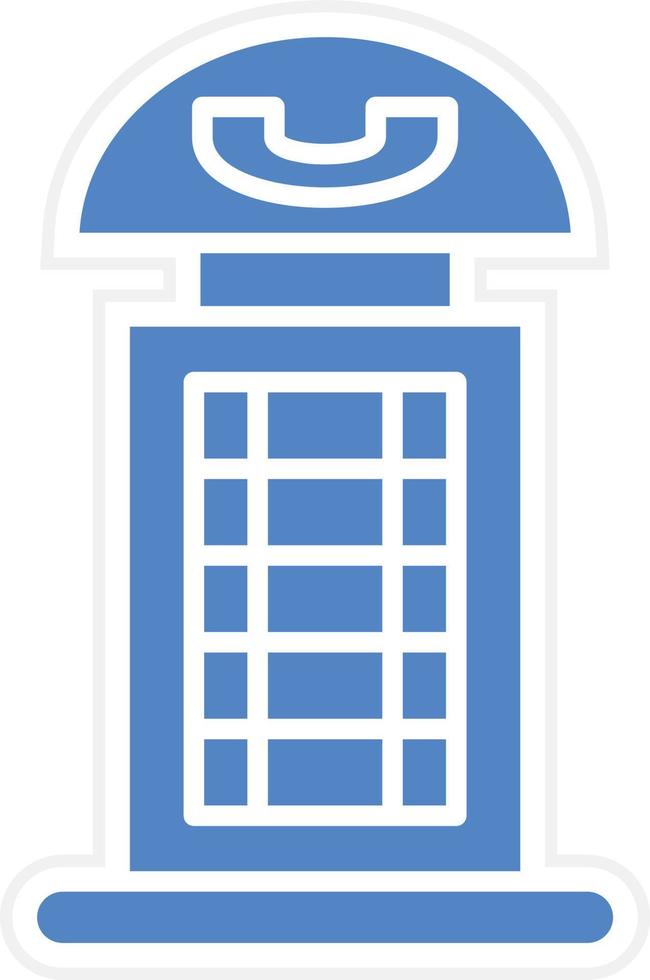 Phone Booth Vector Icon Design