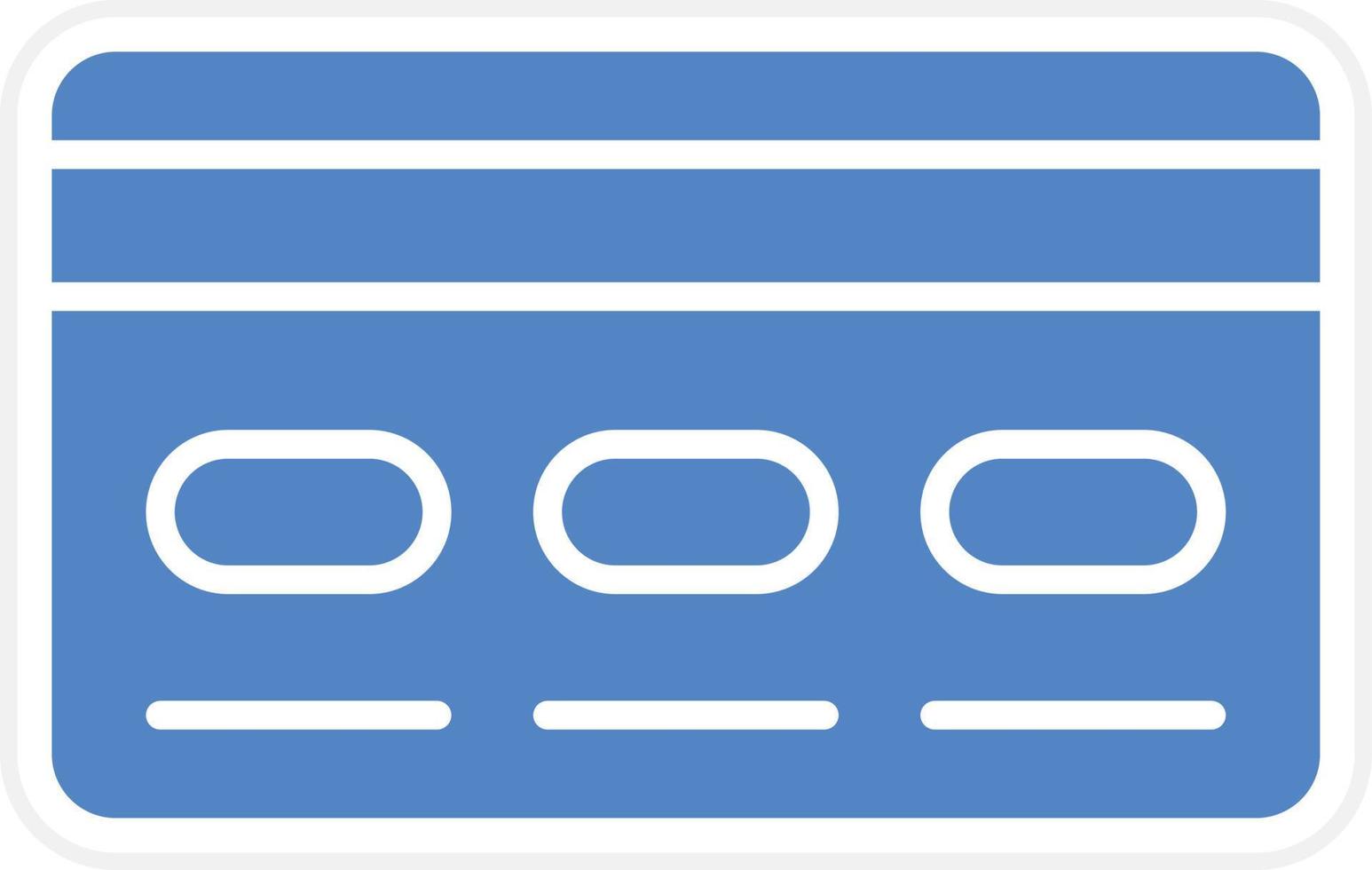 Debit Card Vector Icon Design