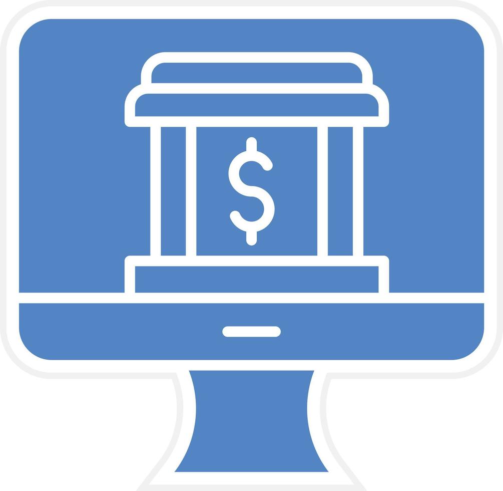 Online Banking Icon Vetor Style vector