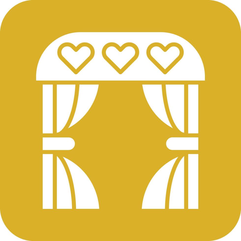 Wedding Arch Vector Icon Design